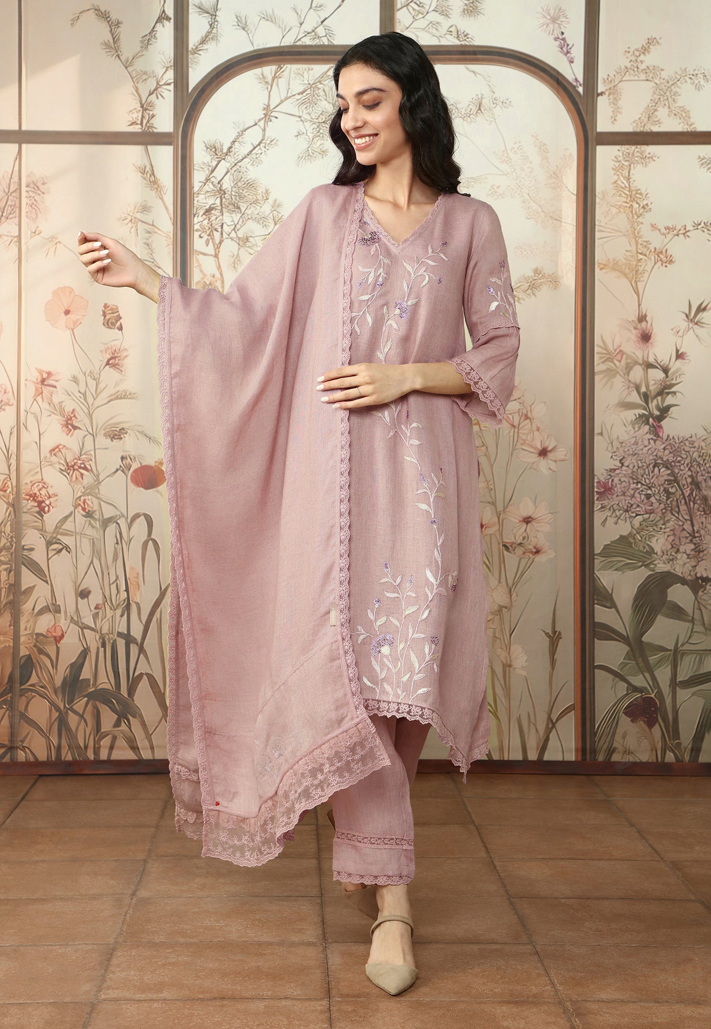 andmary Dahlia tunic set up beige アンドマリー andmary Dahlia