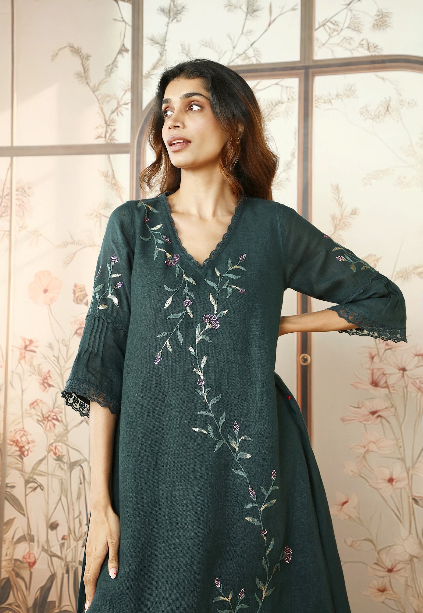 andmary ♡ dahlia tunic set up ANDMARY POPUP STORE Loose ribbon