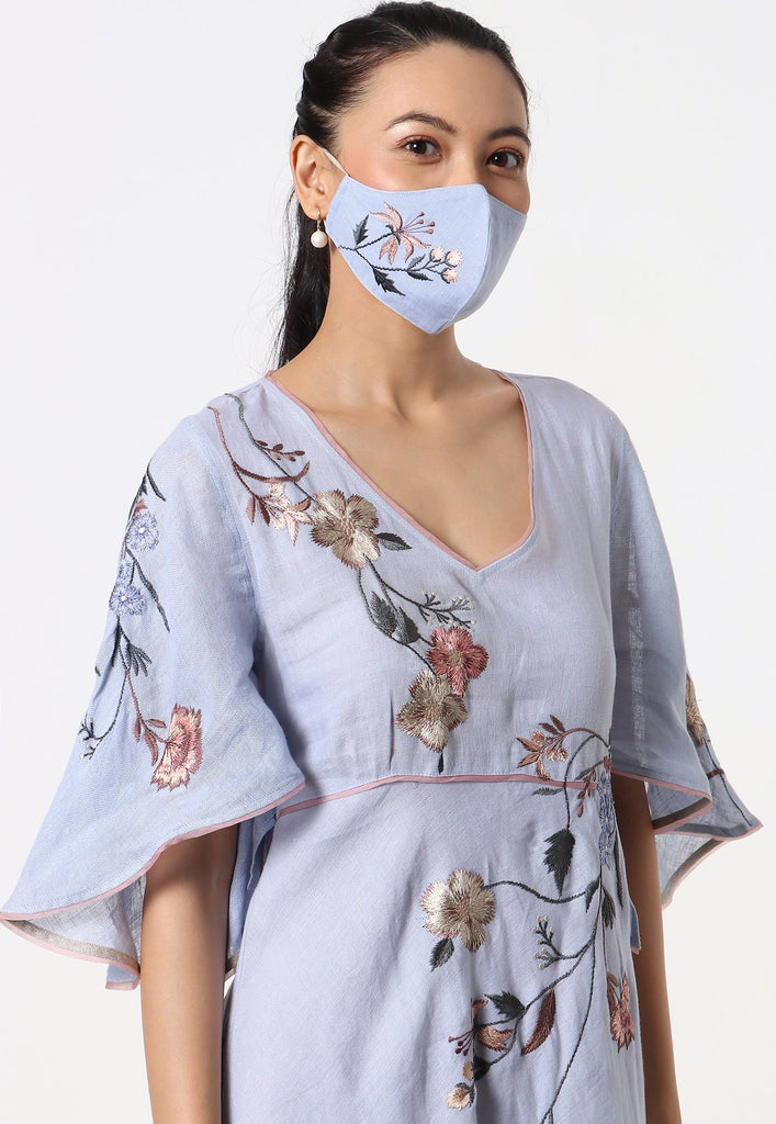 Botanical Spring Butterfly Dress-Dresses-KAVERi