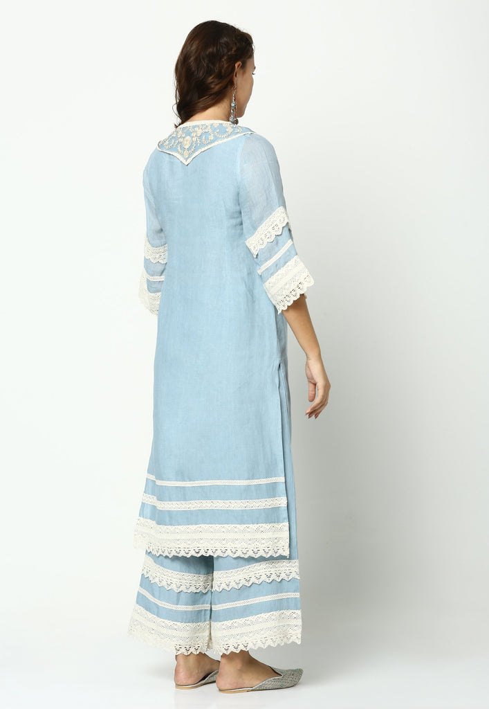 HALO BLOOMS FLY FREE KURTA-Kurta-KAVERi