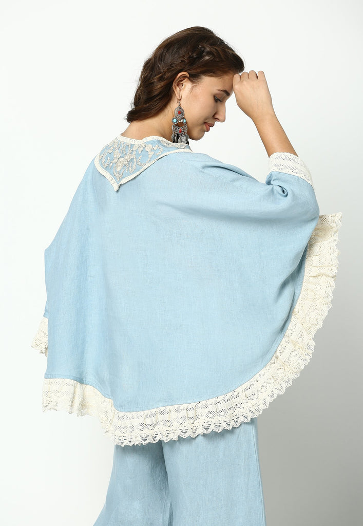 HALO BLOOMS RUFFLE CIRCLE TOP + PANT SET-Top and Pant Set-KAVERi