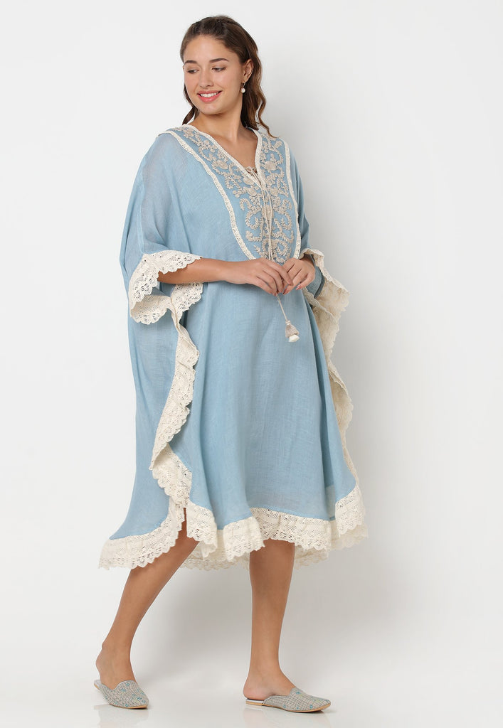 HALO BLOOMS CROSSIANT DRESS-Dresses-KAVERi