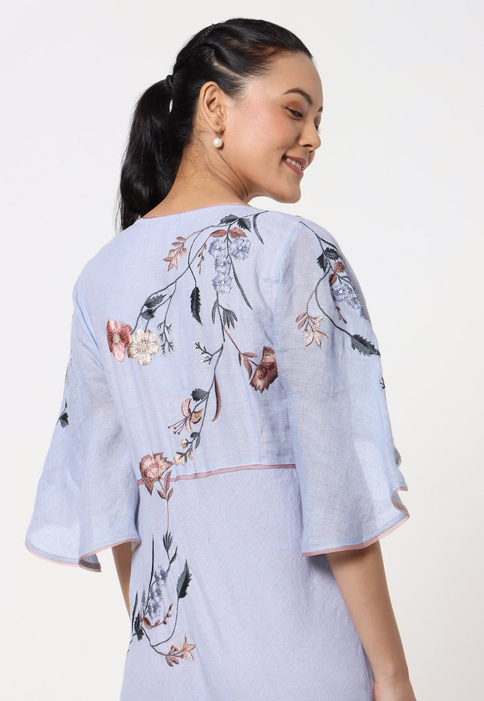 Botanical Spring Butterfly Dress-Dresses-KAVERi