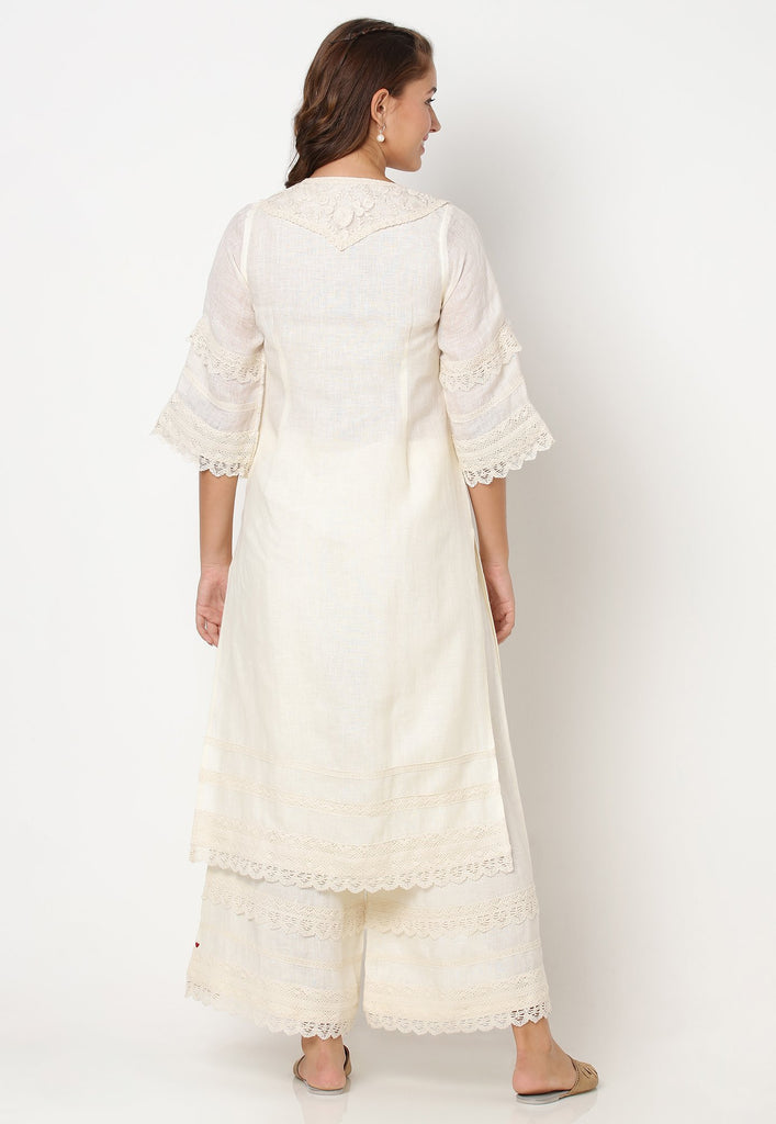 HALO BLOOMS FLY FREE KURTA-Kurta-KAVERi