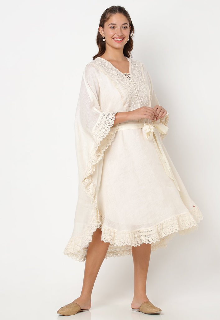 HALO BLOOMS CROSSIANT DRESS-Dresses-KAVERi