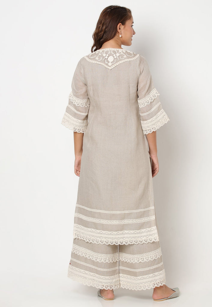 HALO BLOOMS FLY FREE KURTA-Kurta-KAVERi