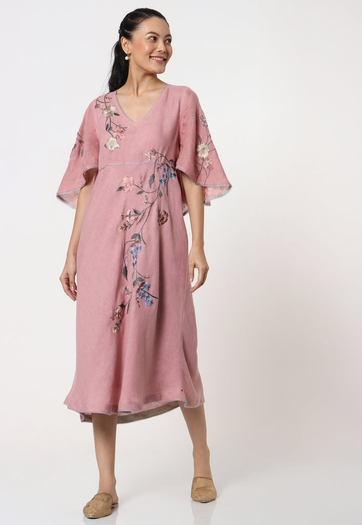 Botanical Spring Butterfly Dress-Dresses-KAVERi