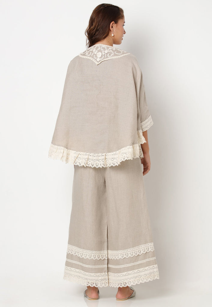 HALO BLOOMS RUFFLE CIRCLE TOP + PANT SET-Top and Pant Set-KAVERi