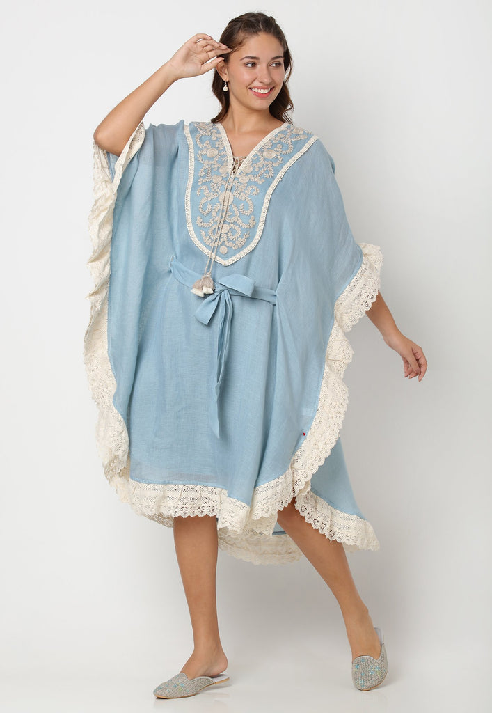 HALO BLOOMS CROSSIANT DRESS-Dresses-KAVERi