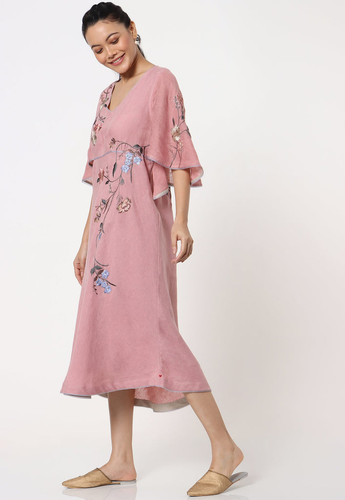 Botanical Spring Butterfly Dress-Dresses-KAVERi