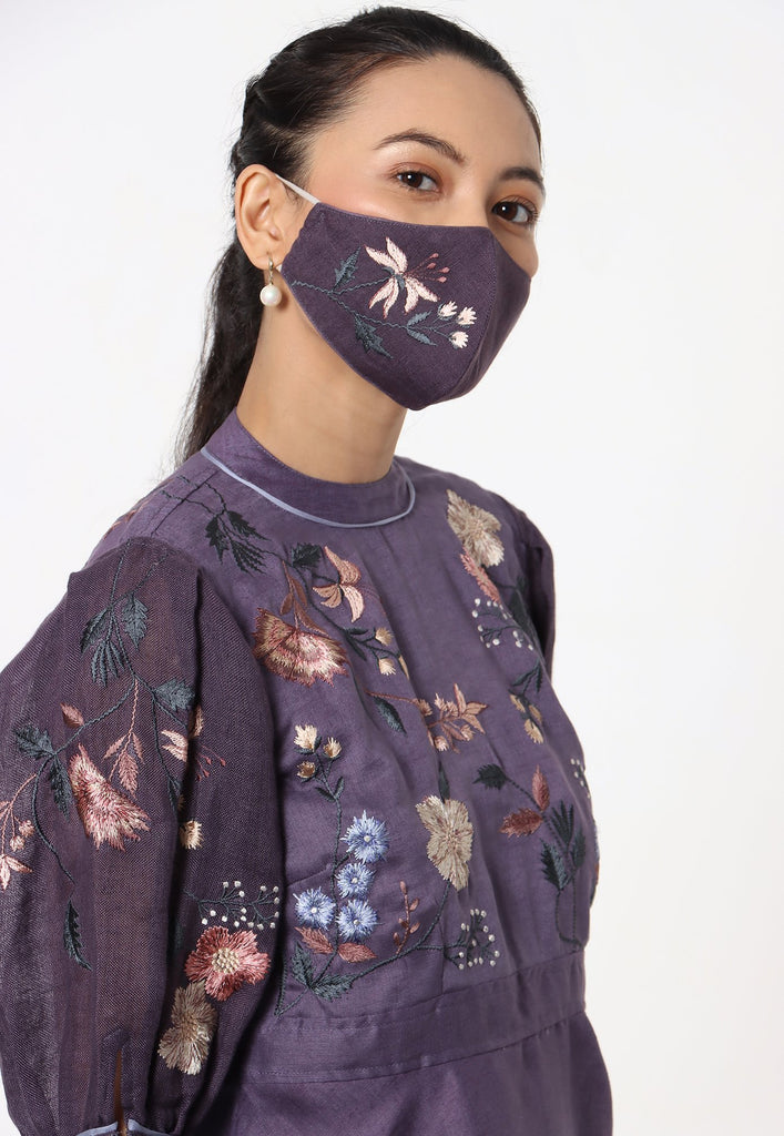 Botanical Spring Peplum Top + Pant Set-Top and Pant Set-KAVERi