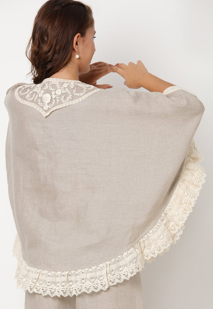 HALO BLOOMS RUFFLE CIRCLE TOP + PANT SET-Top and Pant Set-KAVERi