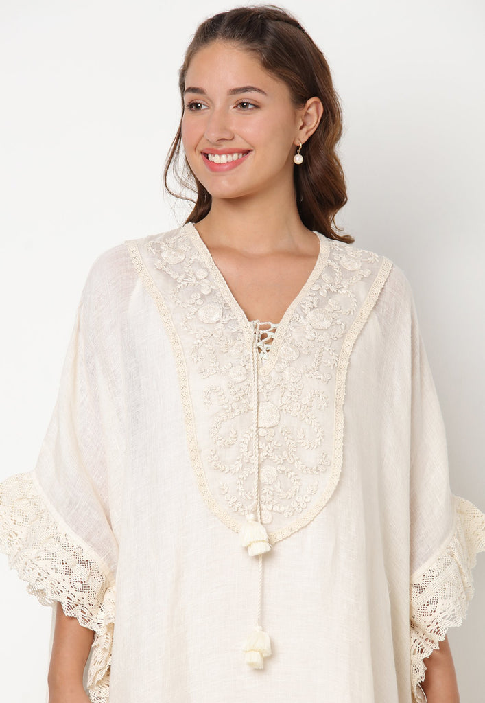 HALO BLOOMS CROSSIANT DRESS-Dresses-KAVERi