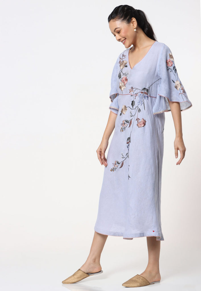 Botanical Spring Butterfly Dress-Dresses-KAVERi