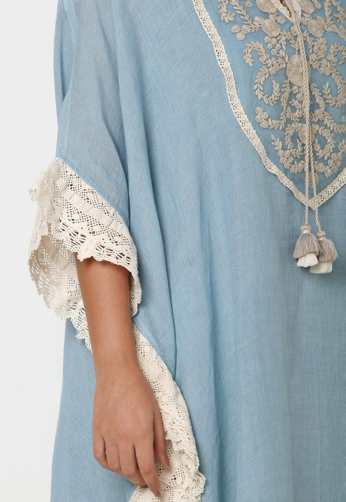 HALO BLOOMS CROSSIANT DRESS-Dresses-KAVERi