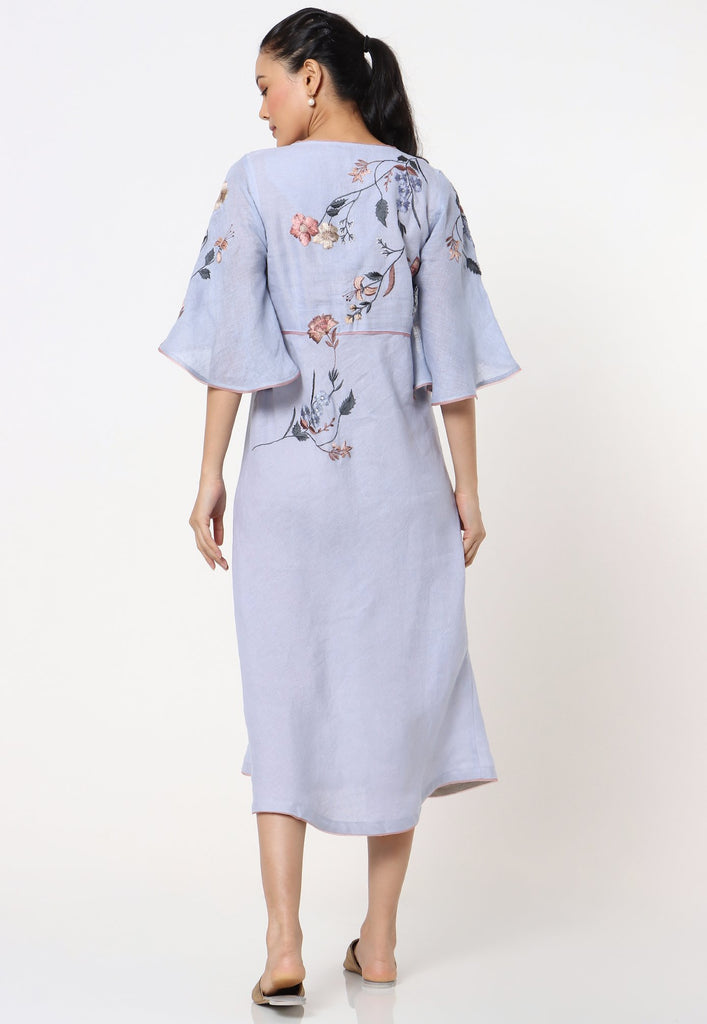 Botanical Spring Butterfly Dress-Dresses-KAVERi