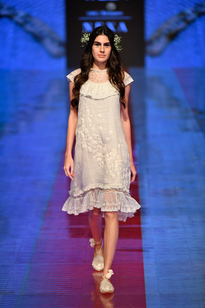 Victoria Evie Oyster Dress-Dresses-KAVERi