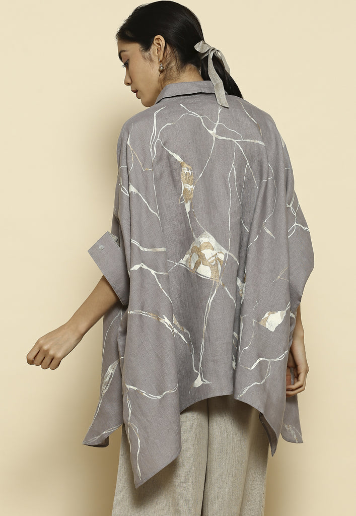 Shake The World Fossil Square Top-Tops-KAVERi