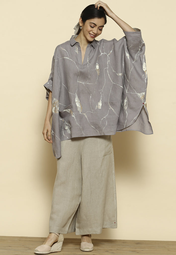 Shake The World Fossil Square Top-Tops-KAVERi