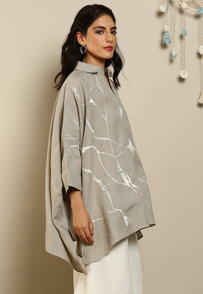 Shake The World Fossil Square Top-Tops-KAVERi