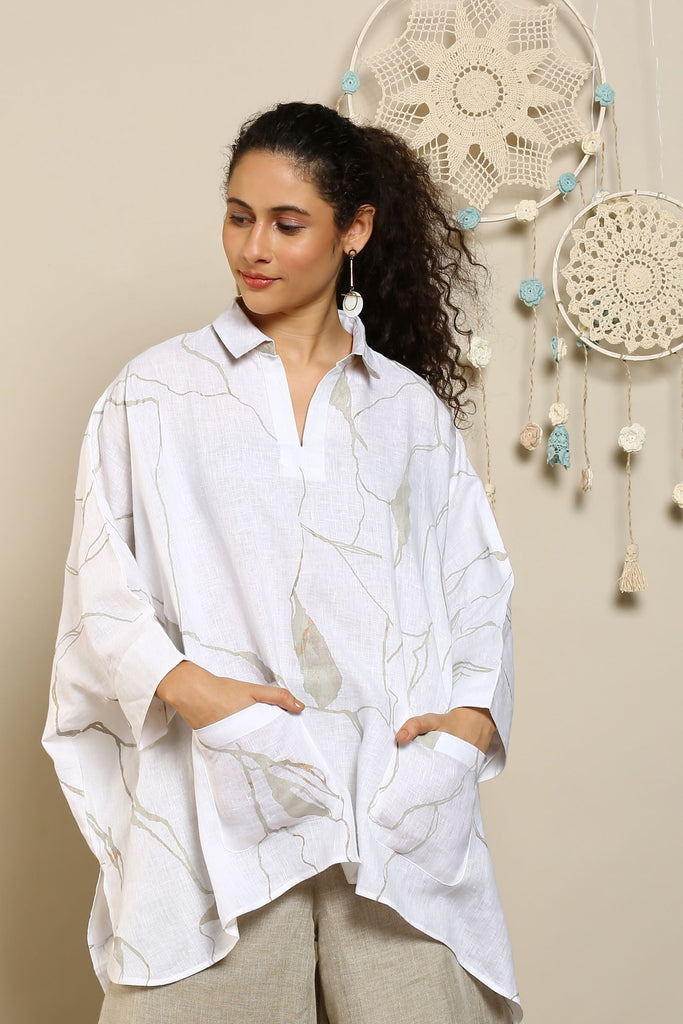 Shake The World Fossil Square Top-Tops-KAVERi