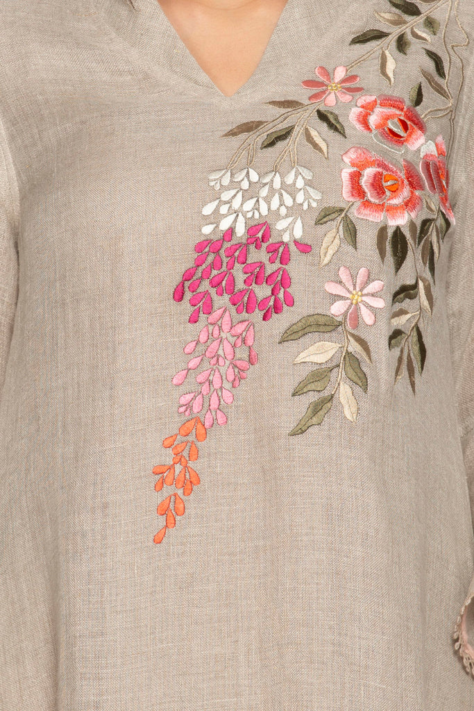 Secret Garden Twirl Dress Natural-Dresses-KAVERi